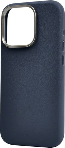 כיסוי עור טבעוני קשיח לאייפון iPhone 16 עם Magsafe כחול