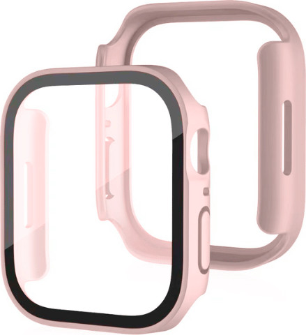 כיסוי מגן לשעון אפל ווטש 10 42mm נגד מים IP68 מרובע ורוד