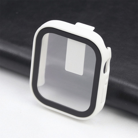 כיסוי מגן לשעון אפל ווטש 10 42mm נגד מים IP68 מרובע לבן