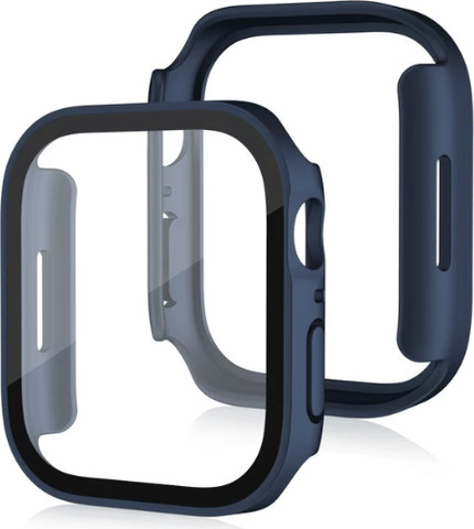 כיסוי מגן לשעון אפל ווטש 10 42mm נגד מים IP68 מרובע כחול כהה
