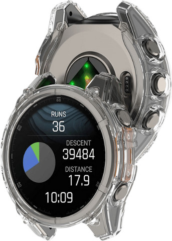 כיסוי מגן חלקי Garmin Fenix 8 51mm מסיליקון שקוף