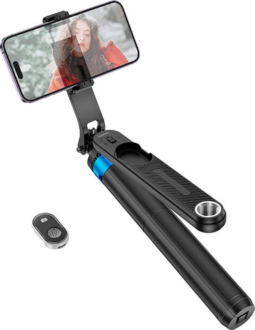 חצובה 4 רגליים 1.75 מטר מוט סלפי עם שלט רחוק Bluetooth דגם HOCO K22