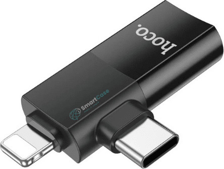 מתאם OTG לאייפון ואנדרואיד HOCO UA17 Lightning & USB-C to usb