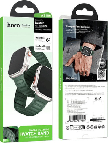 רצועה לאפל ווטש 40/41/42mm בד FineWoven סגירה מגנטית Green hoco AS100