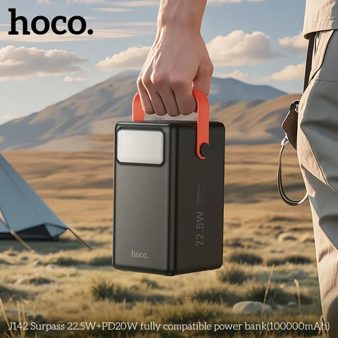 סוללת גיבוי 100,000mAh 65W מטען נייד ופנס Hoco DB03 Max