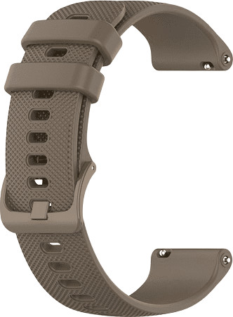 רצועת סיליקון חום עם אבזם Quick Release 18mm