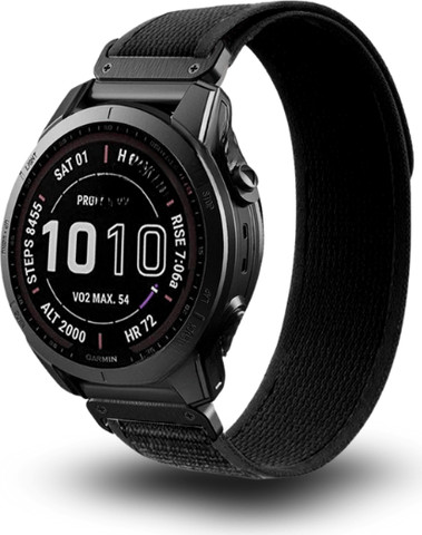 רצועה לשעון גרמין ניילון QuickFit 26MM צבע שחור Trail Loop