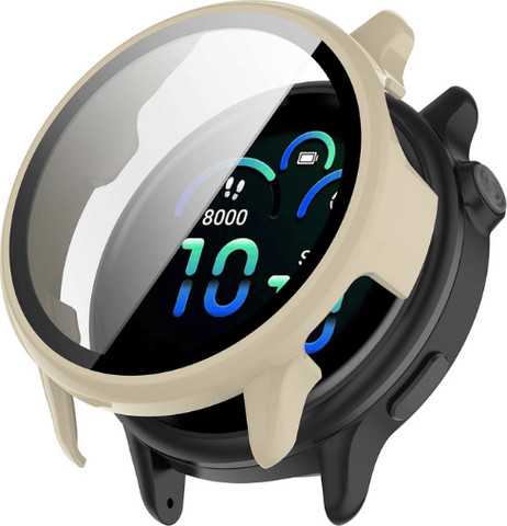 כיסוי היקפי מלא זכוכית Garmin Vivo Active 6 Ivory