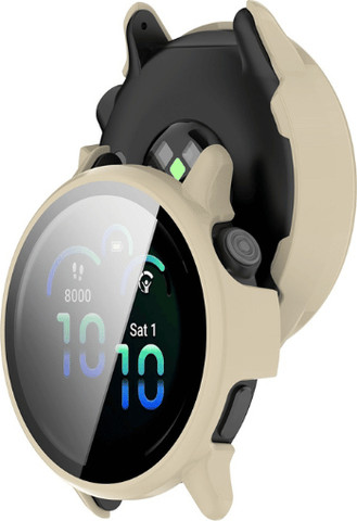 כיסוי היקפי מלא זכוכית Garmin Vivo Active 6 Ivory