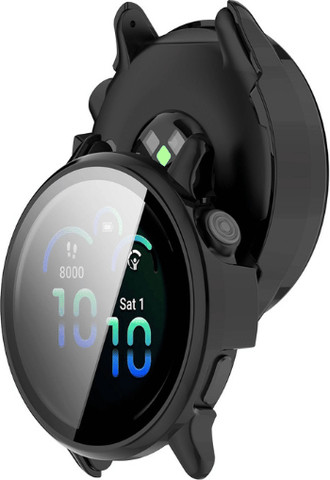 כיסוי היקפי מלא זכוכית שחור Garmin Vivo Active 6