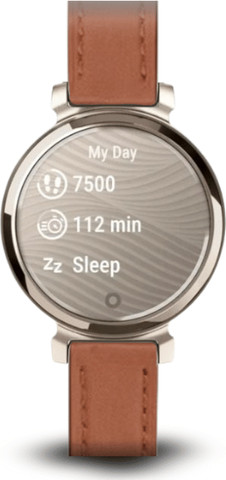 רצועת עור לשעון Garmin Lily 2 צבע Brown אבזם כסוף
