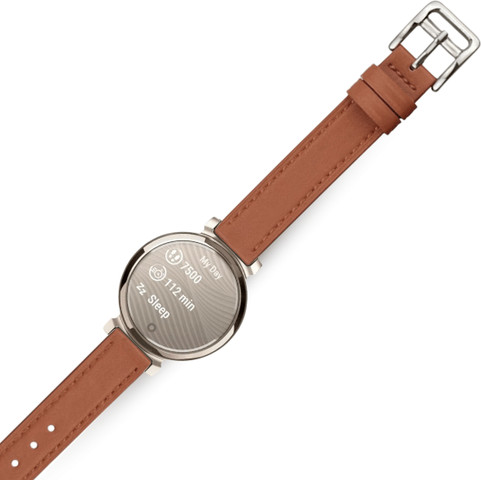 רצועת עור לשעון Garmin Lily 2 צבע Brown אבזם כסוף