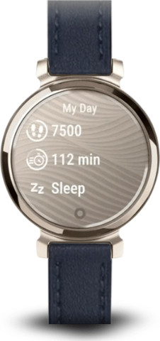 רצועת עור לשעון Garmin Lily 2 צבע Dark Blue אבזם כסוף