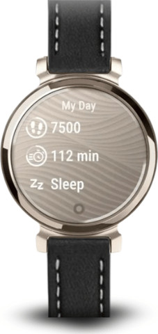 רצועת עור לשעון Garmin Lily 2 צבע Black אבזם כסוף
