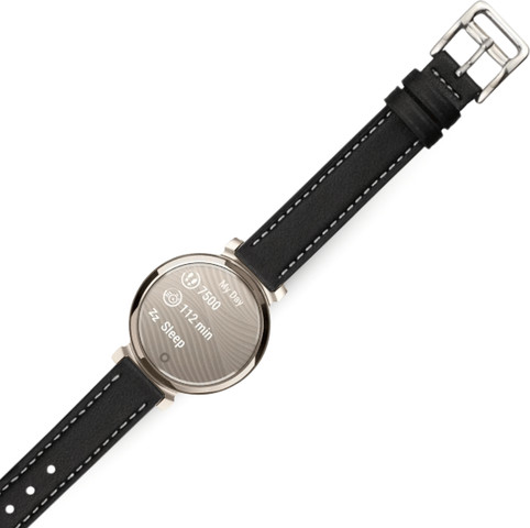 רצועת עור לשעון Garmin Lily 2 צבע Black אבזם כסוף