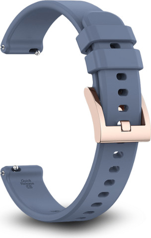 רצועת סיליקון לשעון Garmin Lily 2 צבע Grey Blue אבזם Rose