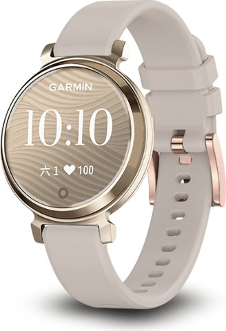 רצועת סיליקון לשעון Garmin Lily 2 צבע Sand Grey אבזם Rose
