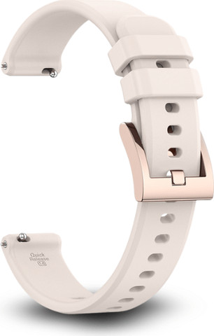 רצועת סיליקון לשעון Garmin Lily 2 צבע Starlight אבזם Rose Gold
