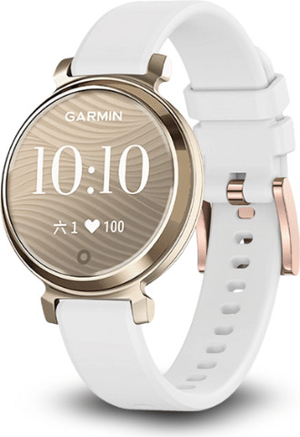רצועת סיליקון לשעון Garmin Lily 2 צבע White אבזם Rose Gold