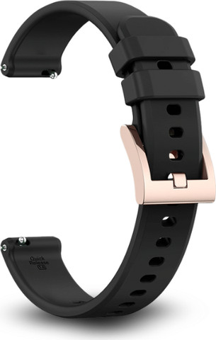 רצועת סיליקון לשעון Garmin Lily 2 צבע Black אבזם Rose Gold