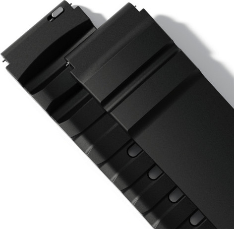 רצועת סיליקון פרימיום Quick Release 22mm סגירה פנימית FKM Fluorine שחור