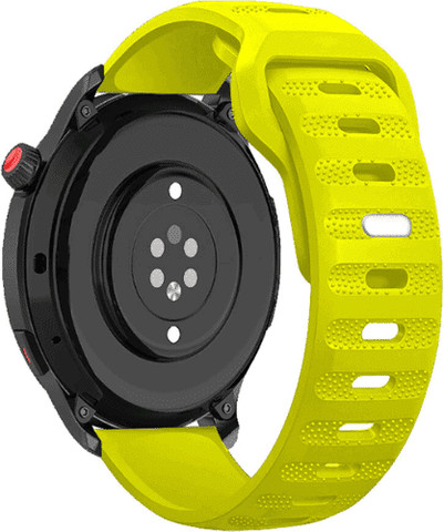 רצועת סיליקון Lime סגירה פנימית Quick Release 22mm טקסטורת נקודות