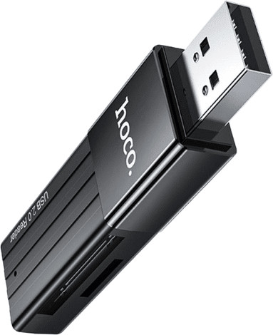 קורא כרטיסי זיכרון Hoco HB20 Card reader TF And SD Card Mindful 2-in-1 USB2.0