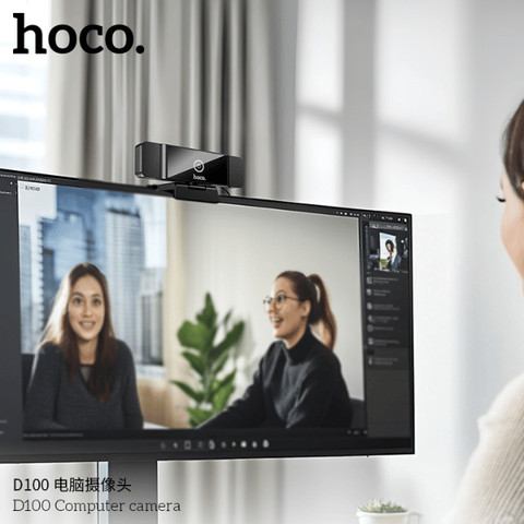 מצלמת רשת HOCO D100 איכות Full HD 1080P עם שני מיקרופונים