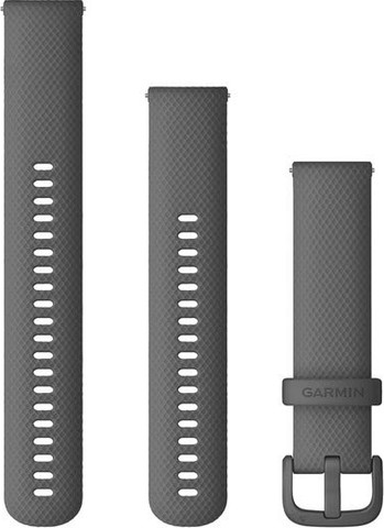 רצועת סיליקון מקורית Quick Release 20mm מבית Garmin Shadow Grey