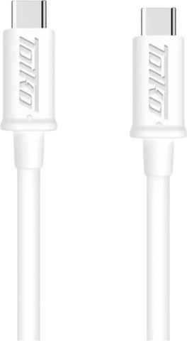 כבל 60W USB C באורך 1 מטר USB ל-USB-C לטעינה והעברת נתונים Toiko
