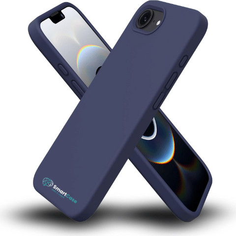 מגן לאייפון iPhone 16e סיליקון כחול קטיפה