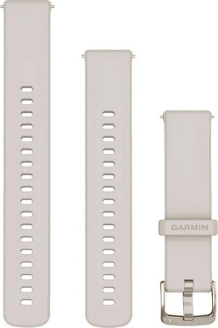 רצועת סיליקון מקורית Quick Release 18mm מבית Garmin Ivory with Soft Gold Hardware