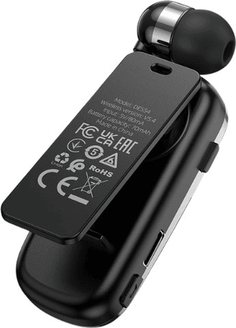 דיבורית Bluetooth אלחוטית חכמה גרסת Bluetooth 5.4 סוללה ל-10 שעות Hoco DES54
