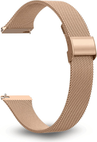 רצועת ברזל צרה עם סוגר Quick Release 22mm צבע Rose Gold