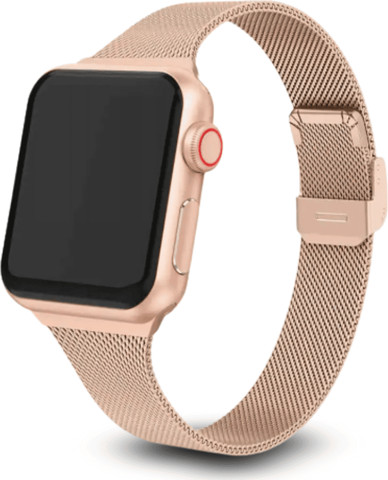 רצועה לאפל ווטש 40/41/42mm ברזל צרה עם סוגר Rose Gold