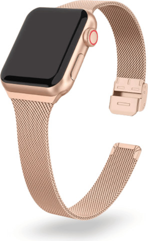 רצועה לאפל ווטש 40/41/42mm ברזל צרה עם סוגר Rose Gold