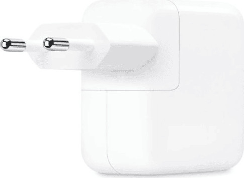 ראש מטען קיר Apple מקורי 35W עם חיבור כפול USB-C שנה אחריות ע"י היבואן הרשמי