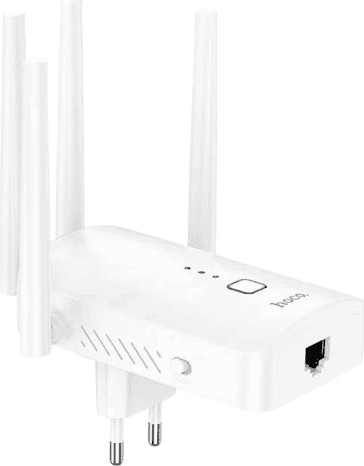 מגדיל טווח עוצמתי עם 4 אנטנות 300Mbps דגם hoco HI35