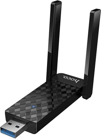 מתאם רשת אלחוטי USB במהירות 600Mbps עם תמיכה ב-Wi-Fi 6 דגם Hoco HI34