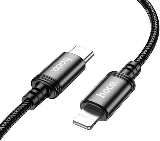כבל טעינה וסנכרון מהיר אורך 3 מטר חיבור USB-C ל Lightning דגם Hoco X91