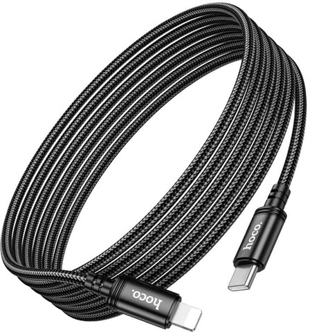 כבל טעינה וסנכרון מהיר אורך 3 מטר חיבור USB-C ל Lightning דגם Hoco X91
