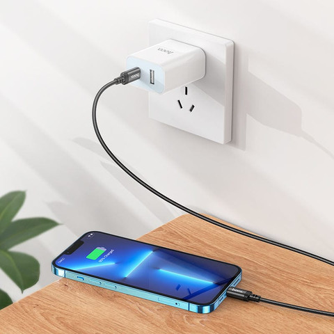 כבל טעינה וסנכרון מהיר אורך 3 מטר חיבור USB-C ל Lightning דגם Hoco X91