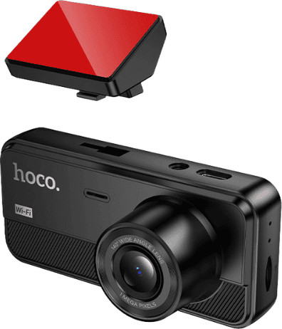 מצלמת דרך לרכב תלת כיוונית HOCO DV15 מסך 2 אינץ הקלטת וידאו ב-3 כיוונים במקביל