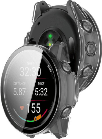 כיסוי היקפי מלא זכוכית Garmin Forerunner 970 47mm שקוף