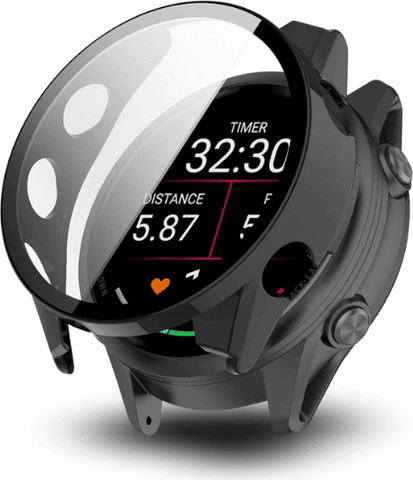 כיסוי היקפי מלא זכוכית Garmin Forerunner 570 47mm שחור