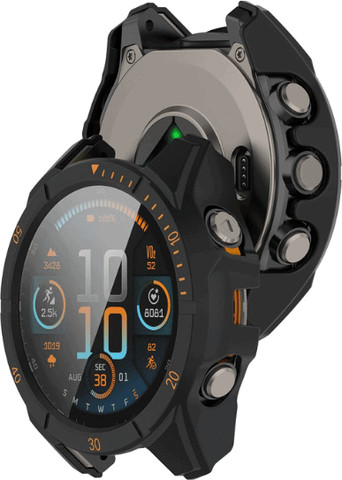 כיסוי מגן מסך זכוכית Garmin Fenix 8 51mm Solar שחור