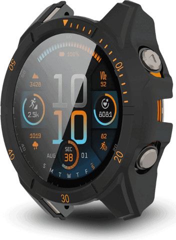 כיסוי מגן מסך זכוכית Garmin Fenix 8 47mm Solar שחור