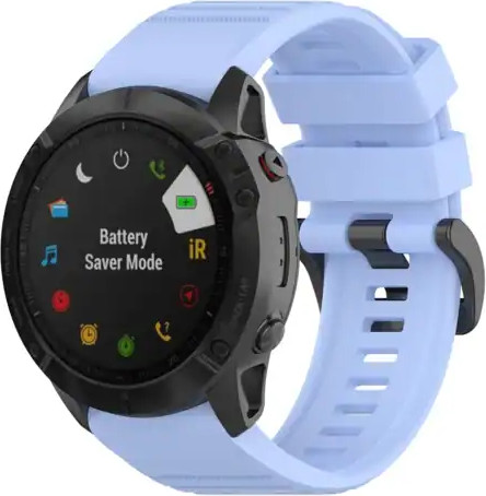 רצועת סיליקון 26mm QuickFit לשעוני גרמין פניקס Light blue