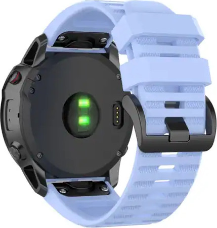 רצועת סיליקון 26mm QuickFit לשעוני גרמין פניקס Light blue