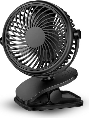 מאוורר לעגלה נטען מיני בגודל 5″ עם קליפס מתאים לעגלת תינוק